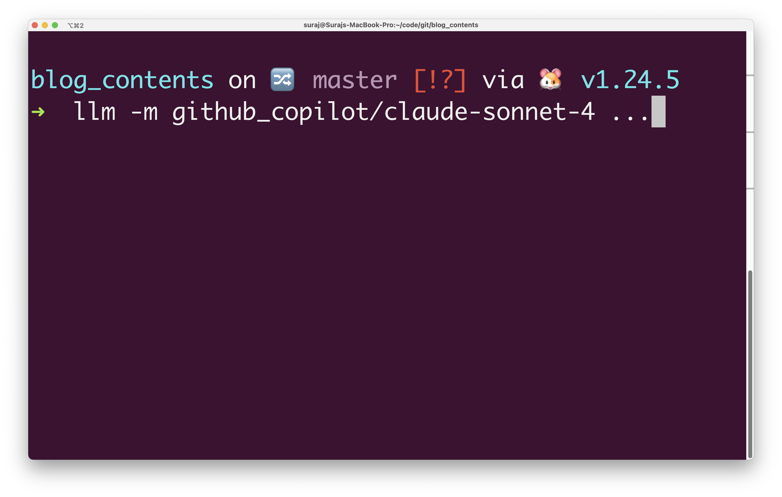 LLM CLI tool using GitHub Copilot Models